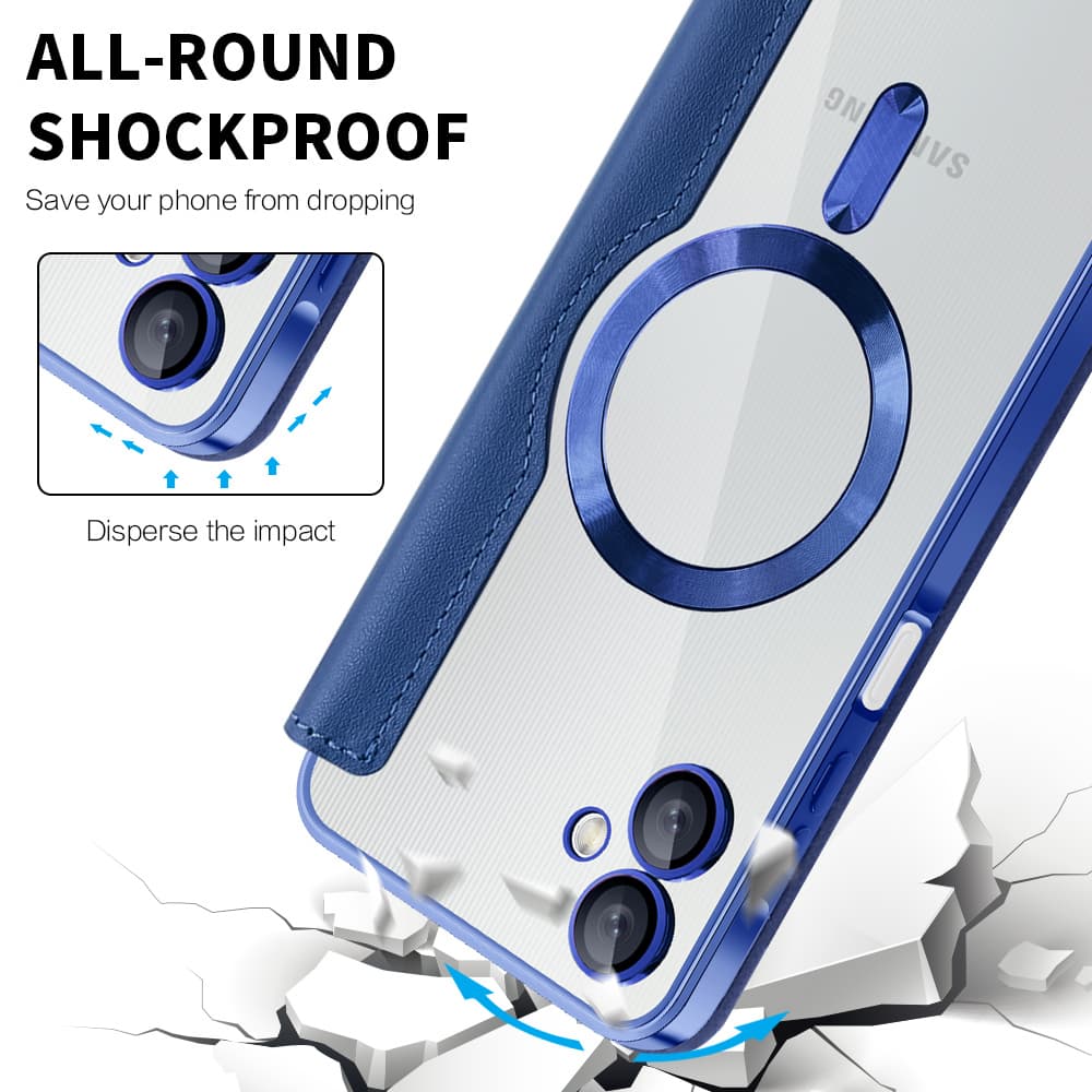 Pouzdro na knihu Techsuit SmartMag pro Samsung Galaxy A06 modré - náhled 4