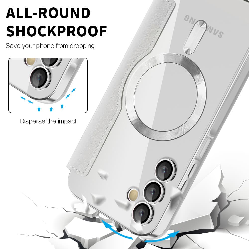 Techsuit SmartMag knížkové pouzdro Samsung Galaxy A15 4G / A15 5G šedé - náhled 4