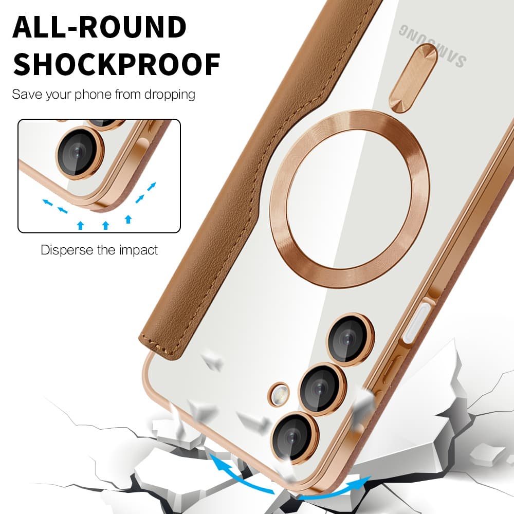 Pouzdro na knihu Techsuit SmartMag pro Samsung Galaxy A16 4G A16 5G hnědé - náhled 4