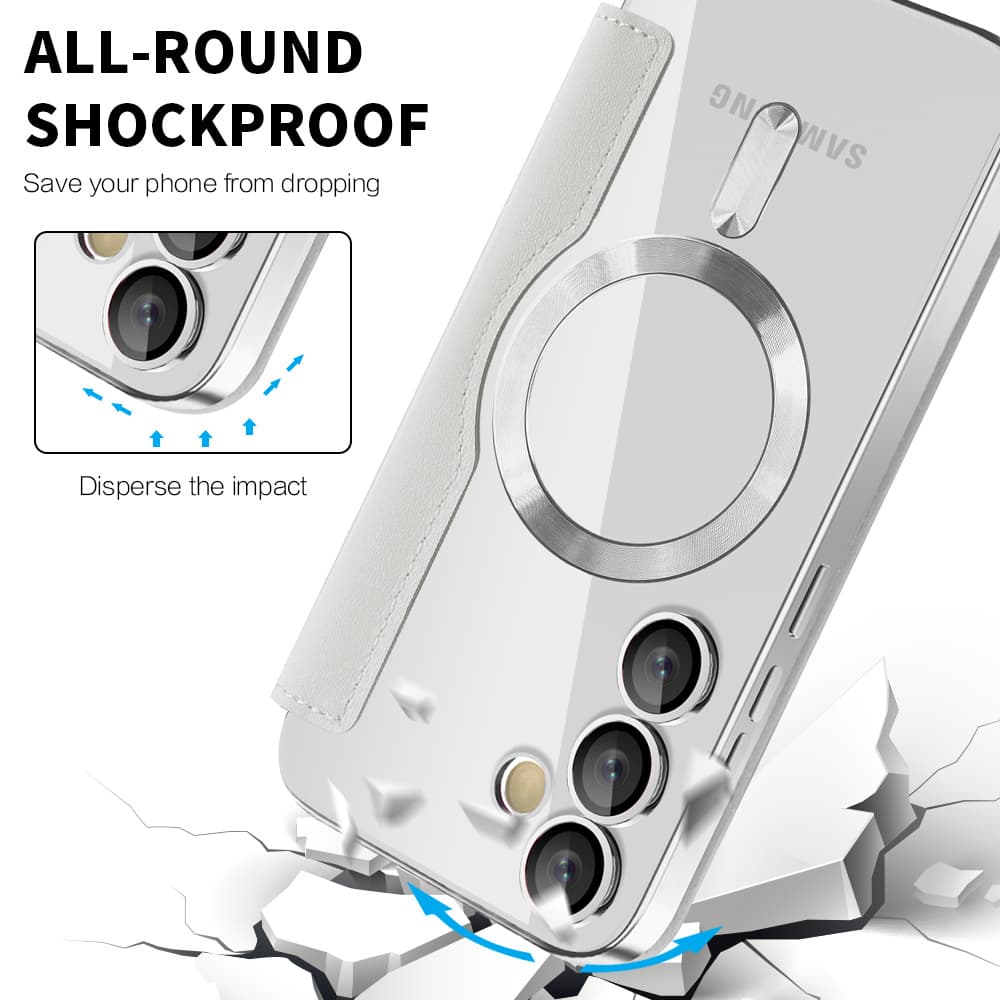 Pouzdro na knihu Techsuit SmartMag pro Samsung Galaxy S24 FE šedé - náhled 4