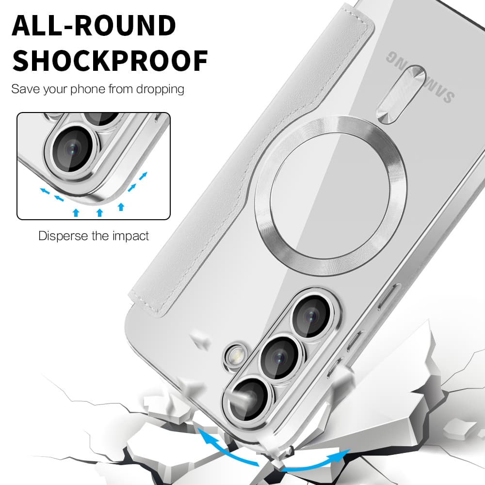 Pouzdro na knihu Techsuit SmartMag pro Samsung Galaxy S25 šedé - náhled 4
