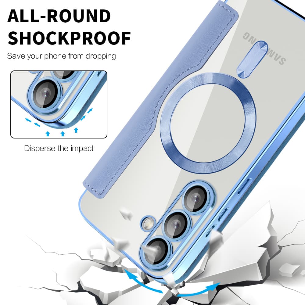 Pouzdro na knihu Techsuit SmartMag pro Samsung Galaxy S25 Plus světle modré - náhled 4