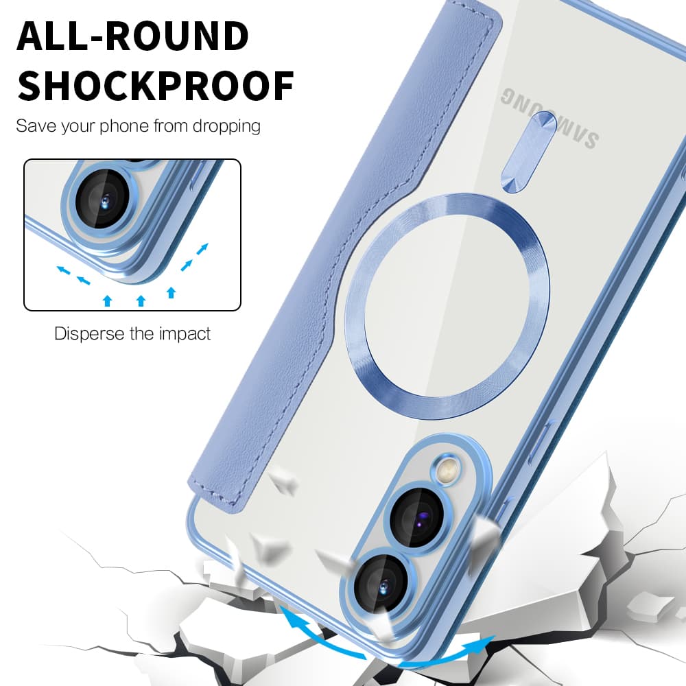 Pouzdro na knihu Techsuit SmartMag pro Samsung Galaxy S25 Edge světle modré - náhled 4