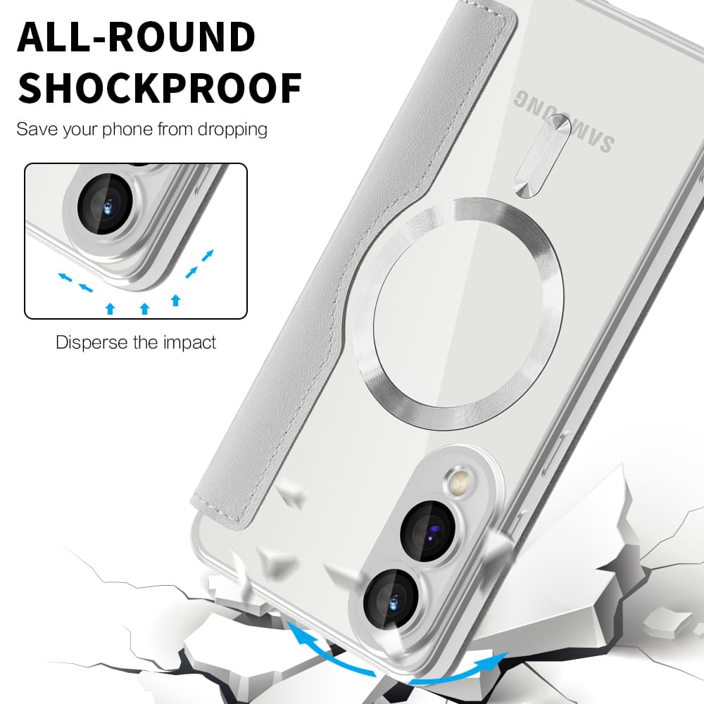 Pouzdro na knihu Techsuit SmartMag pro Samsung Galaxy S25 Edge šedé - náhled 4
