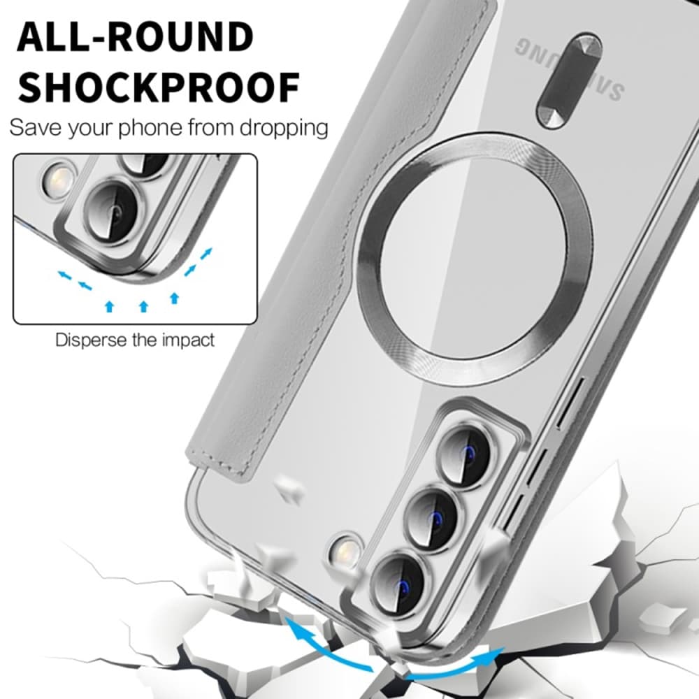 Pouzdro na knihu Techsuit SmartMag pro Samsung Galaxy S22 5G šedé - náhled 4