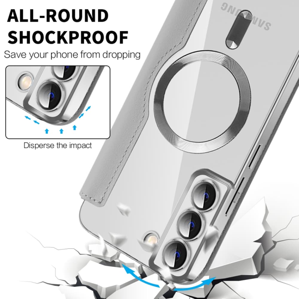 Pouzdro na knihu Techsuit SmartMag pro Samsung Galaxy S22 Plus 5G šedé - náhled 4