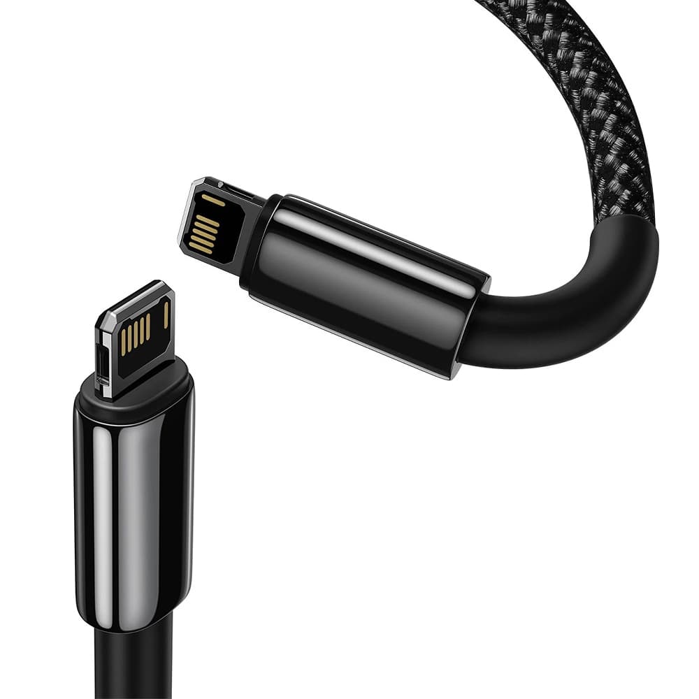 Baseus Data Cable Tungsten Gold Type-C na Lightning 20W 2m černá - náhled 4