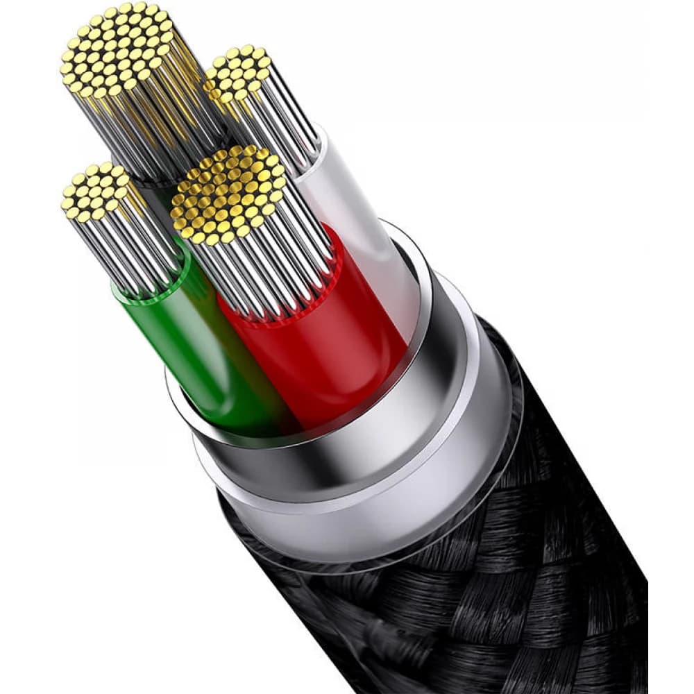 Baseus Data Cable StarSpeed rychlonabíjecí USB na Lightning Micro-USB USB-C 1.2m černý - náhled 4