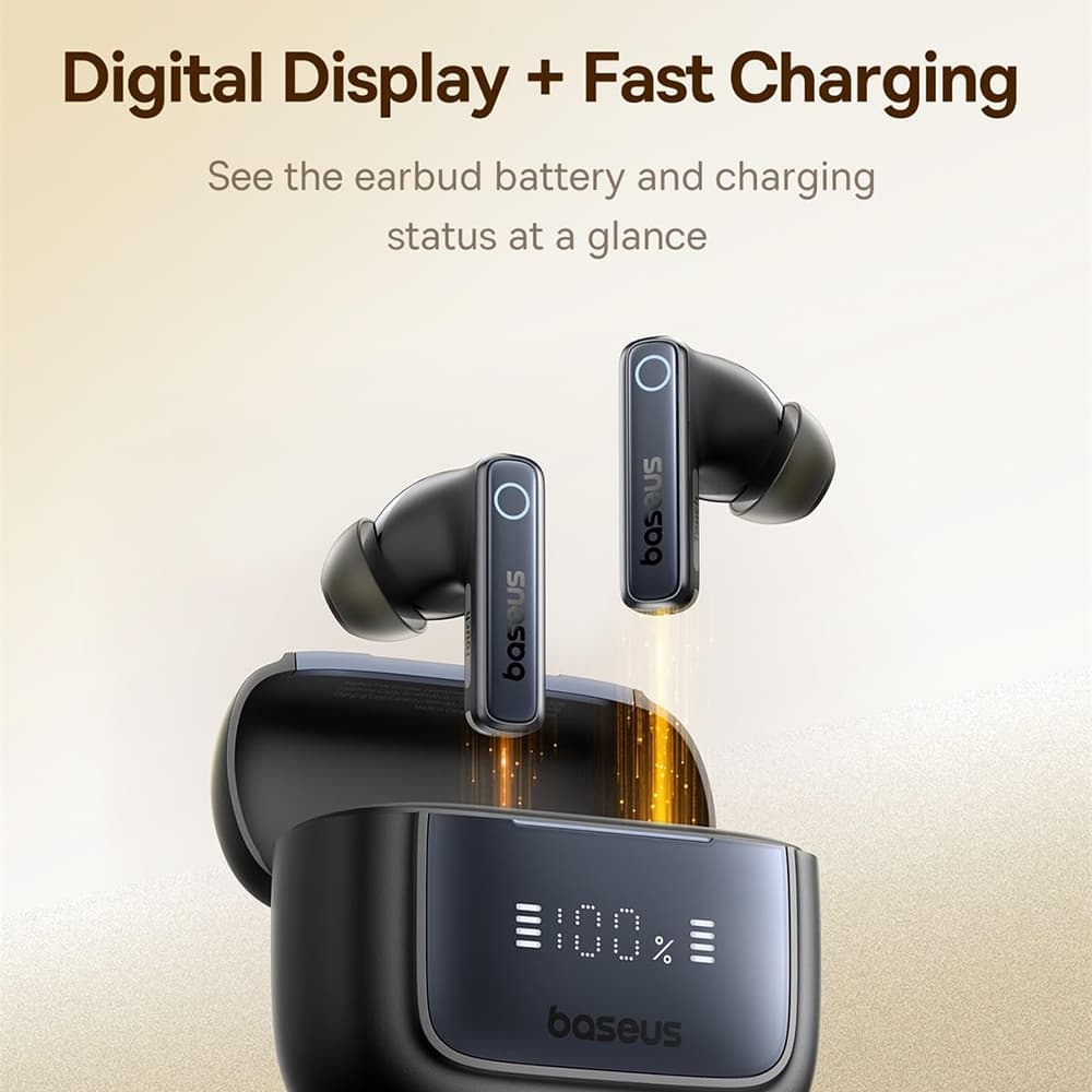 Baseus Wireless Earbuds Bowie 35 černé Bluetooth V5.3 6-Mic ENC IPX4 - náhled 4