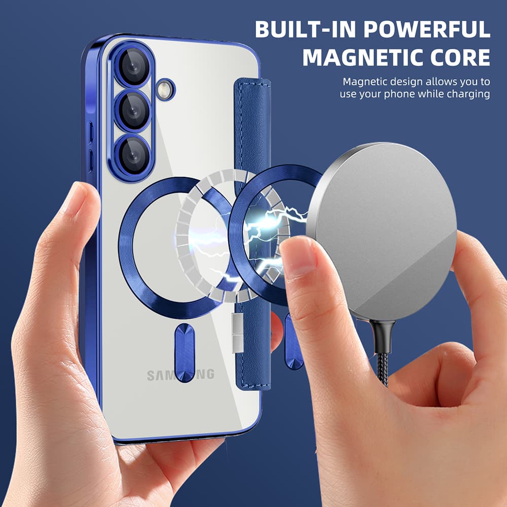 Pouzdro na knihu Techsuit SmartMag pro Samsung Galaxy A26 5G modré - náhled 4