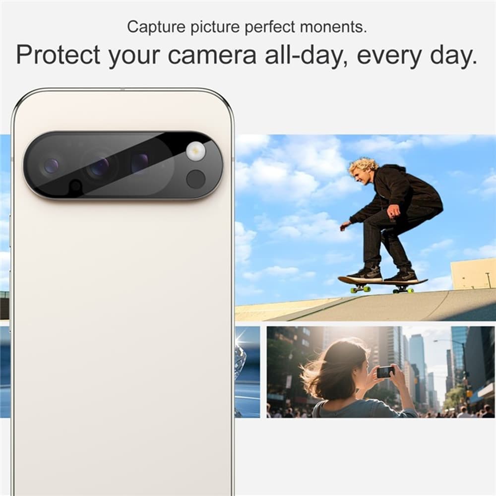 Techsuit ochranné sklo na fotoaparát Google Pixel 10 Pro XL černé - náhled 4