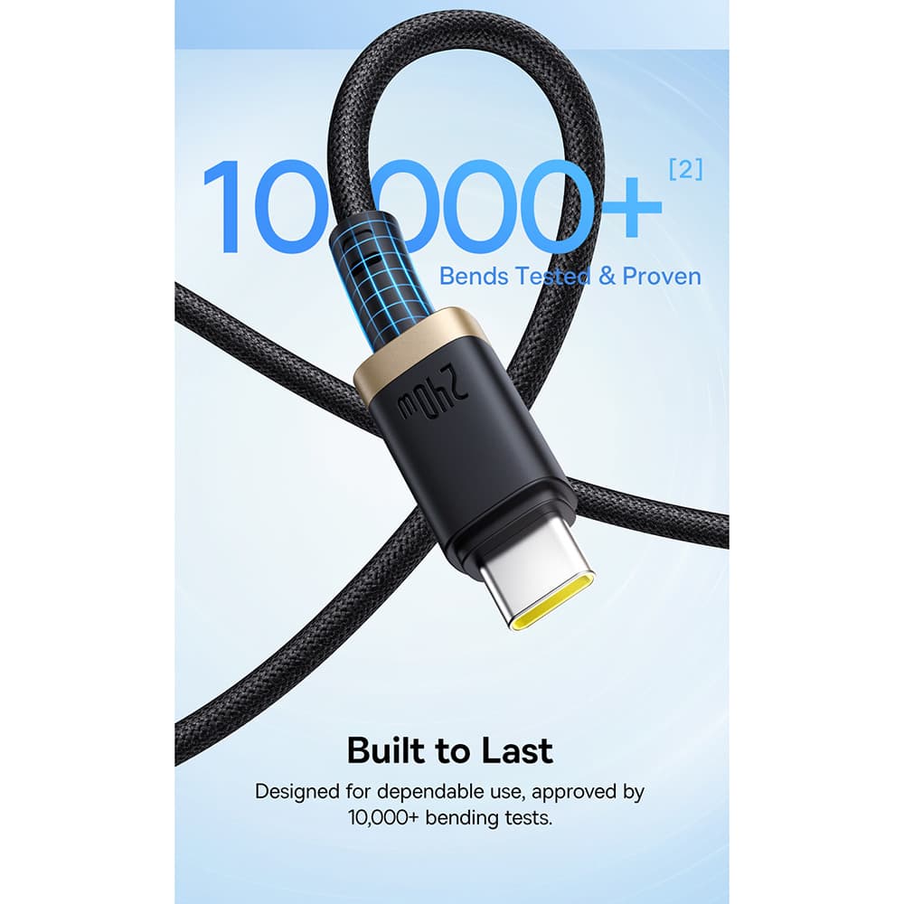 Baseus Data Cable Dura Series pro MacBook Rychlé nabíjení Type-C 1m červená černá - náhled 4