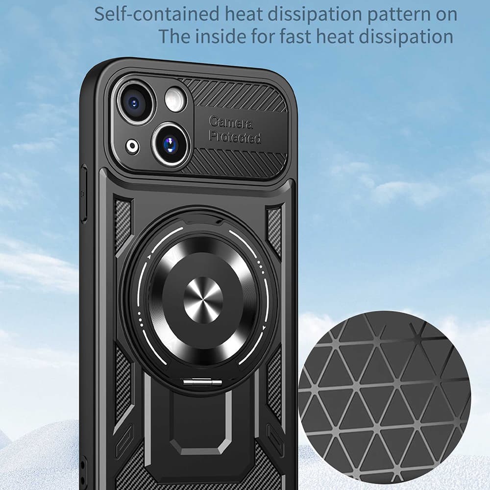 Techsuit RuggedCam pro iPhone 15 Plus modrá - náhled 4