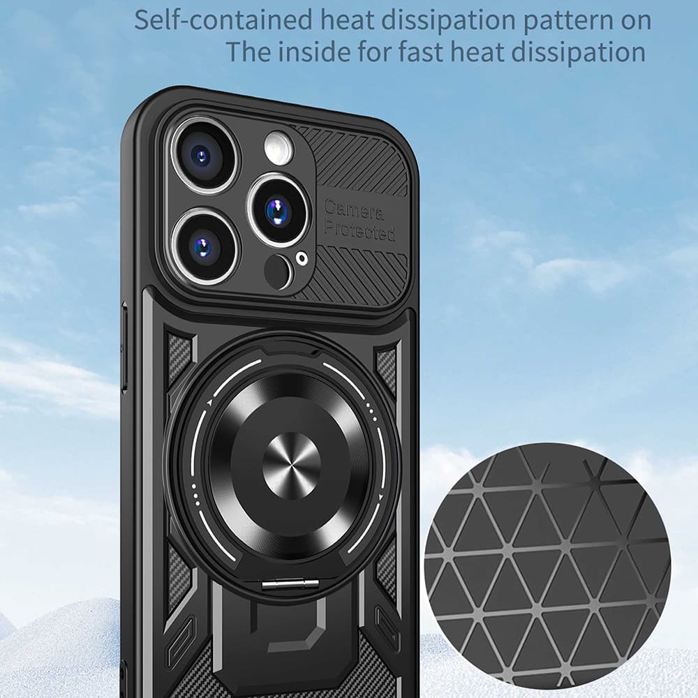 Techsuit RuggedCam pro iPhone 15 Pro šedý - náhled 4