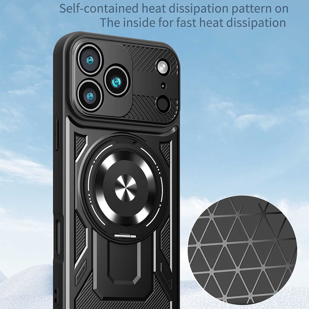 Techsuit RuggedCam pro iPhone 17 Pro Max šedý - náhled 4