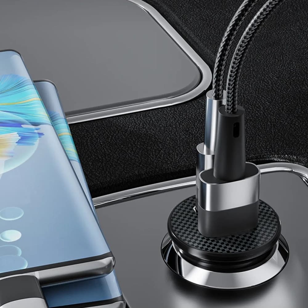 Techsuit Premium nabíječka do auta MiniFuseX (C4) černá - náhled 4
