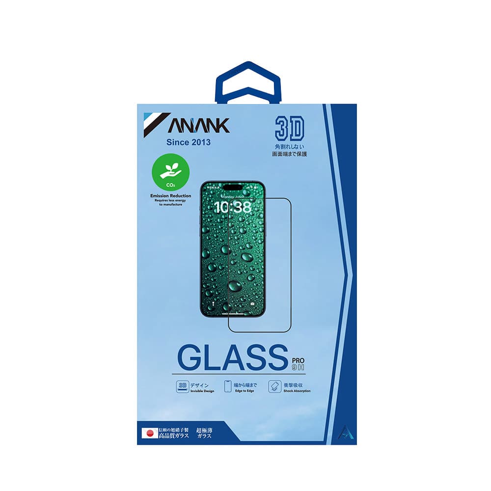 ANANK 3D neviditelné 3X zesílené Edge to Edge iPhone 16 Pro černá - náhled 4