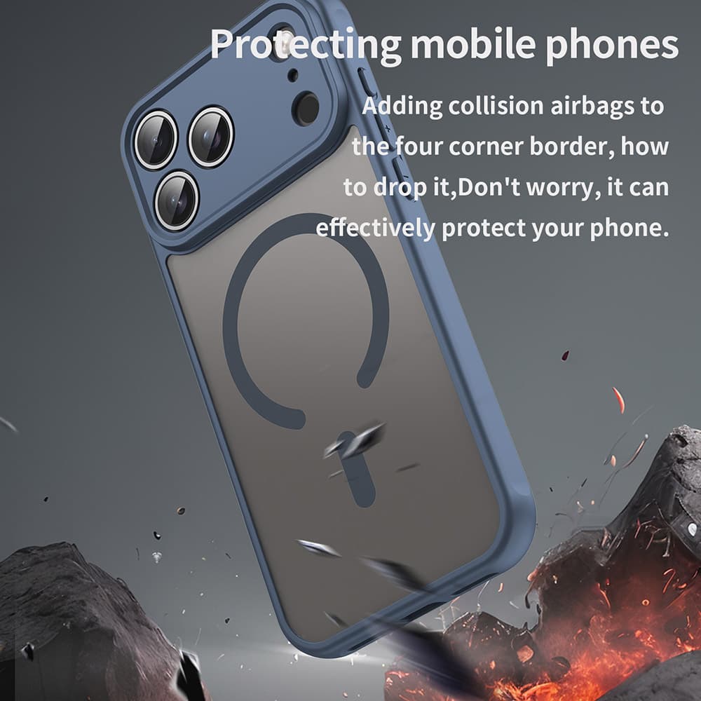 Techsuit HaloFrost II MagSafe pro iPhone 17 Pro Max námořnická modrá - náhled 4