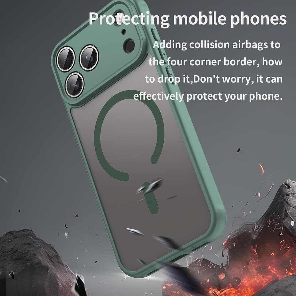 Techsuit HaloFrost II MagSafe pro iPhone 17 Pro Max zelená - náhled 4