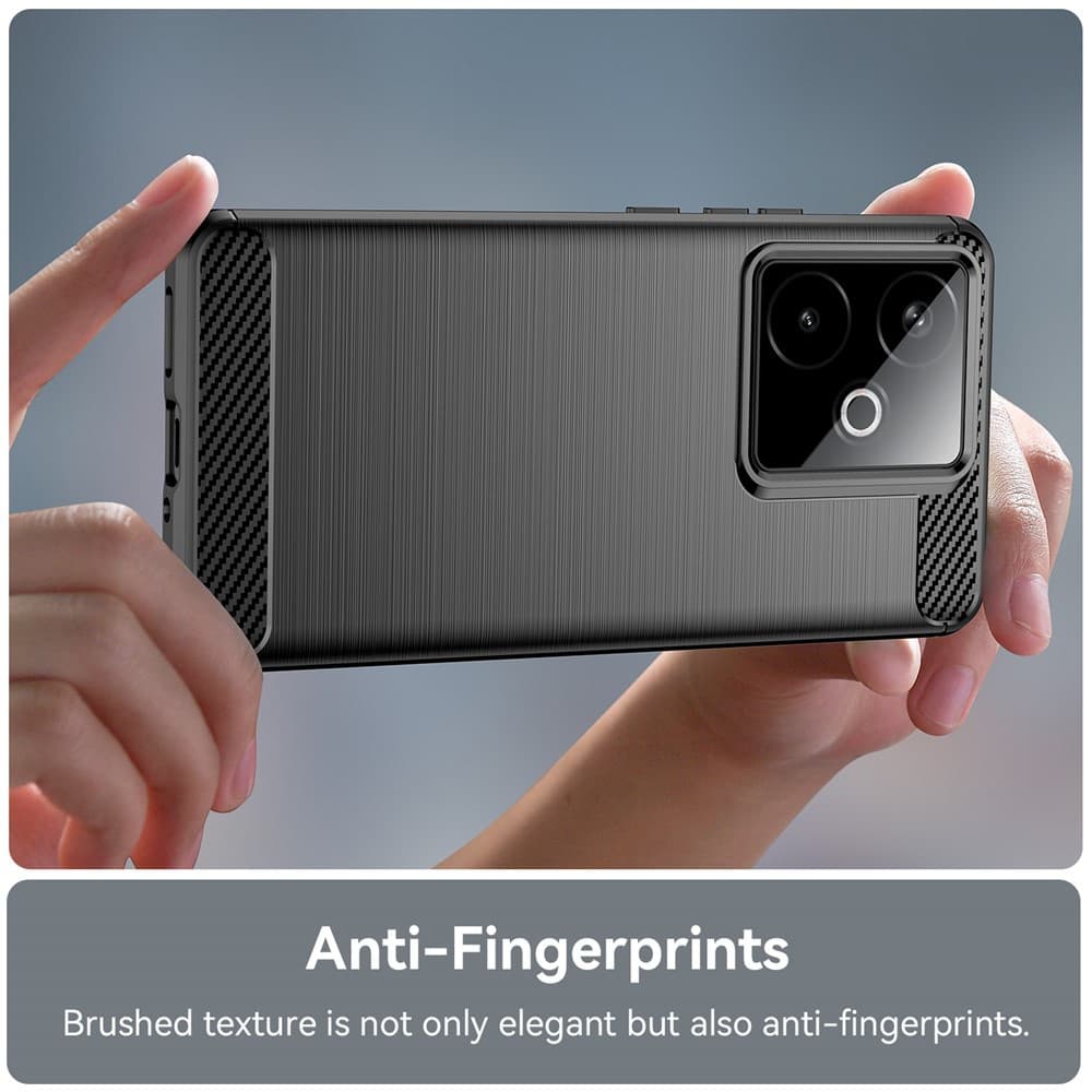 Pouzdro Techsuit Carbon Silicone pro Realme GT 7 černé - náhled 4