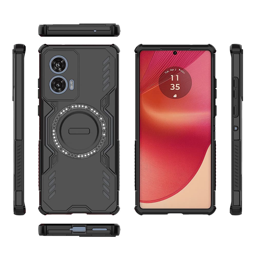 Pouzdro Techsuit ArmorMag pro Motorola Edge 50 Fusion černé - náhled 4