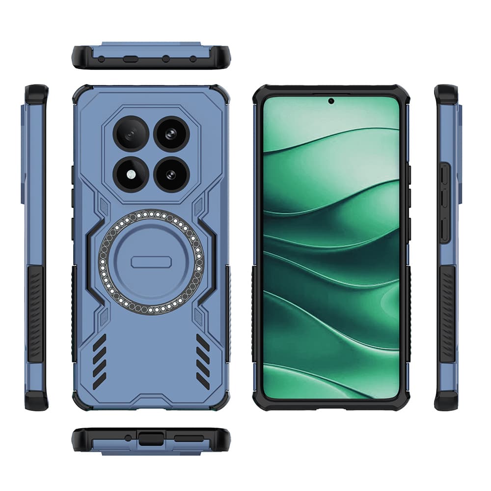 Pouzdro Techsuit ArmorMag pro Xiaomi Redmi Note 14 Pro 4G modré - náhled 4