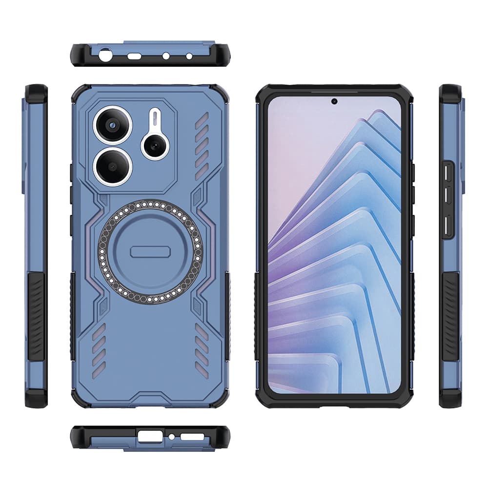 Pouzdro Techsuit ArmorMag pro Xiaomi Redmi Note 14 5G modré - náhled 4