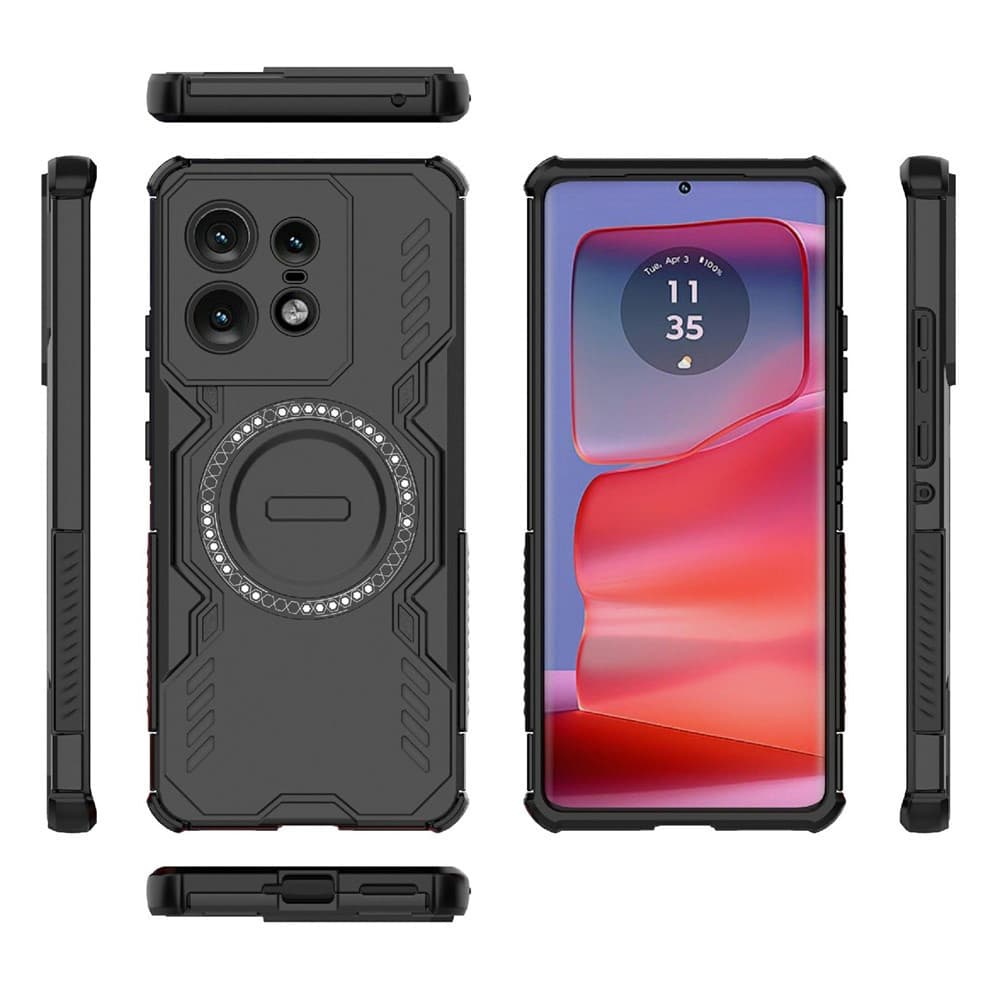 Pouzdro Techsuit ArmorMag pro Motorola Edge 50 Pro černé - náhled 4
