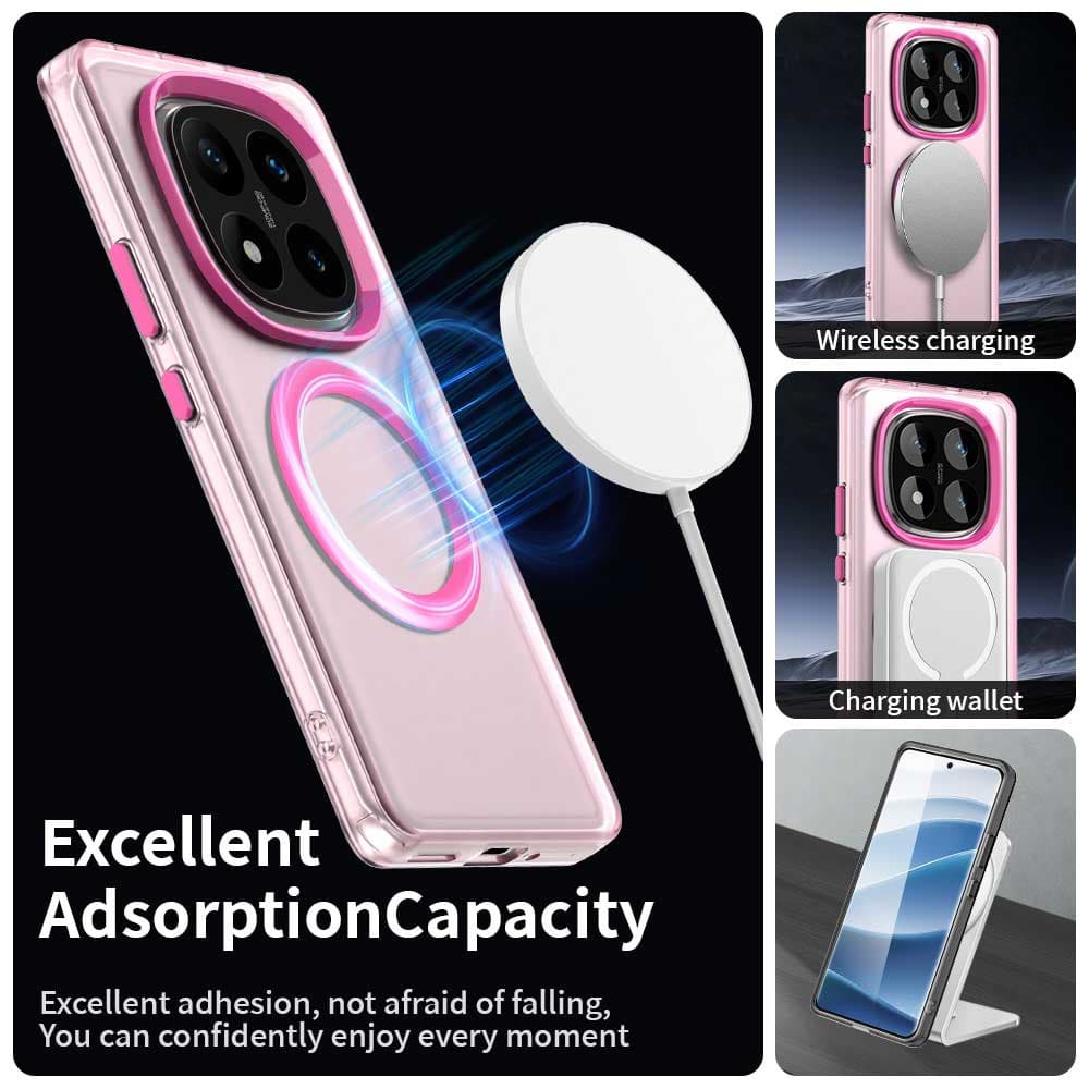 Techsuit CandyCase MagSafe pro Xiaomi Redmi Note 14 Pro 4G růžová - náhled 4