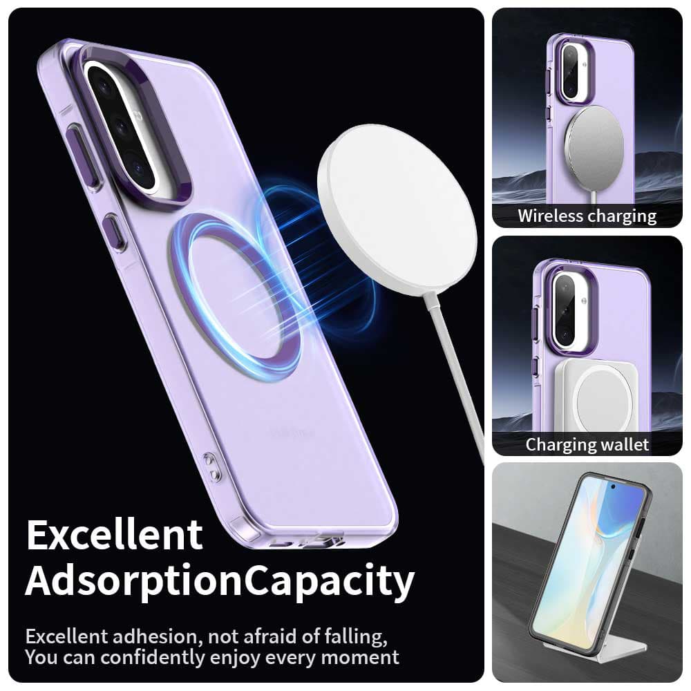 Techsuit CandyCase MagSafe pro Samsung Galaxy A56 5G fialová - náhled 4