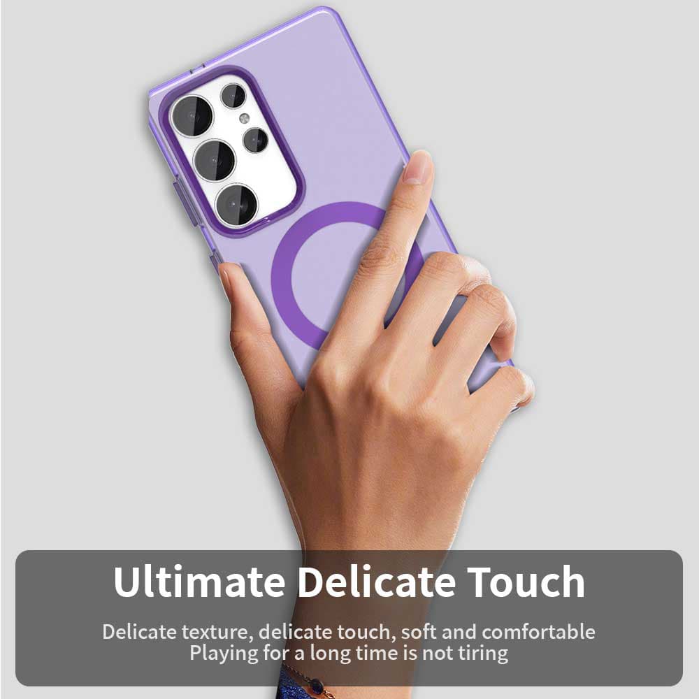 Techsuit CandyCase MagSafe pro Samsung Galaxy S25 Ultra fialová - náhled 4