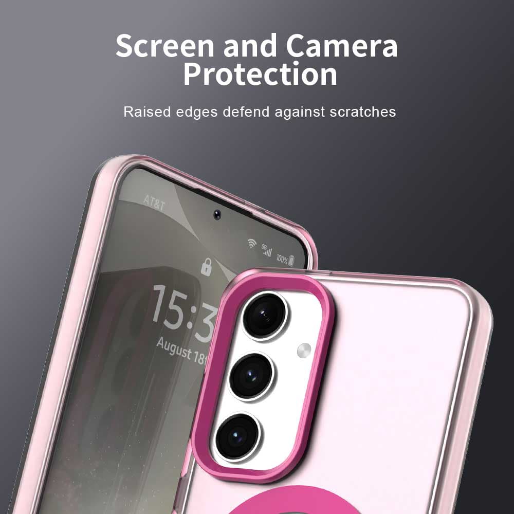 Techsuit CandyCase MagSafe pro Samsung Galaxy S24 Plus S25 Plus růžová - náhled 4