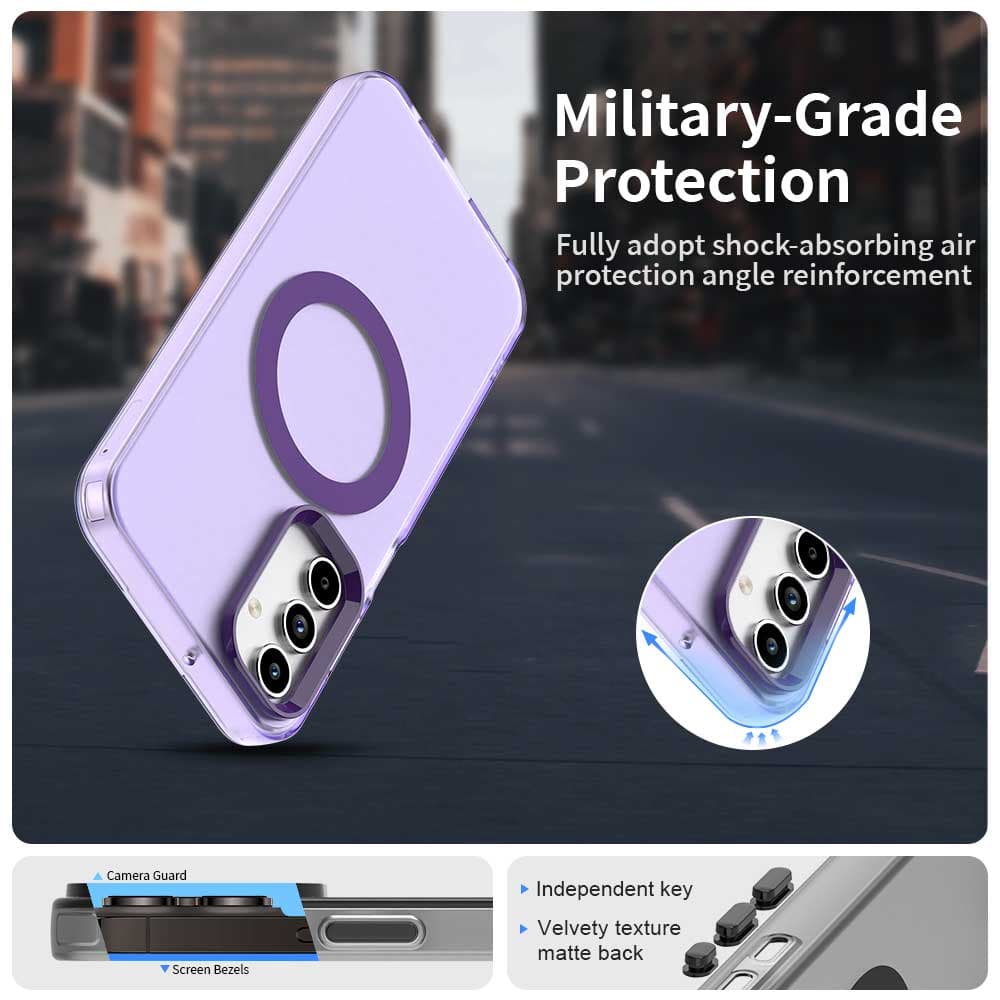 Techsuit CandyCase MagSafe pro Samsung Galaxy A35 5G fialová - náhled 4