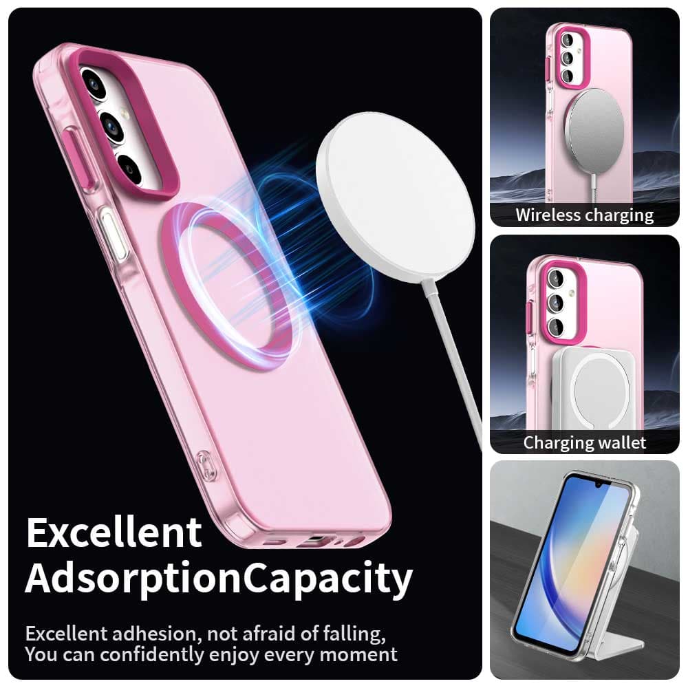 Techsuit CandyCase MagSafe pro Samsung Galaxy A35 5G růžová - náhled 4