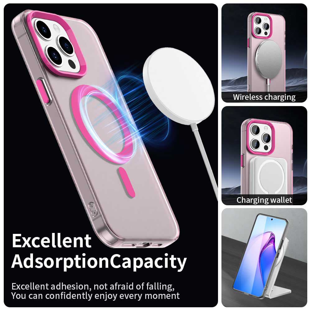 Techsuit CandyCase MagSafe pro iPhone 15 Pro Max růžová - náhled 4