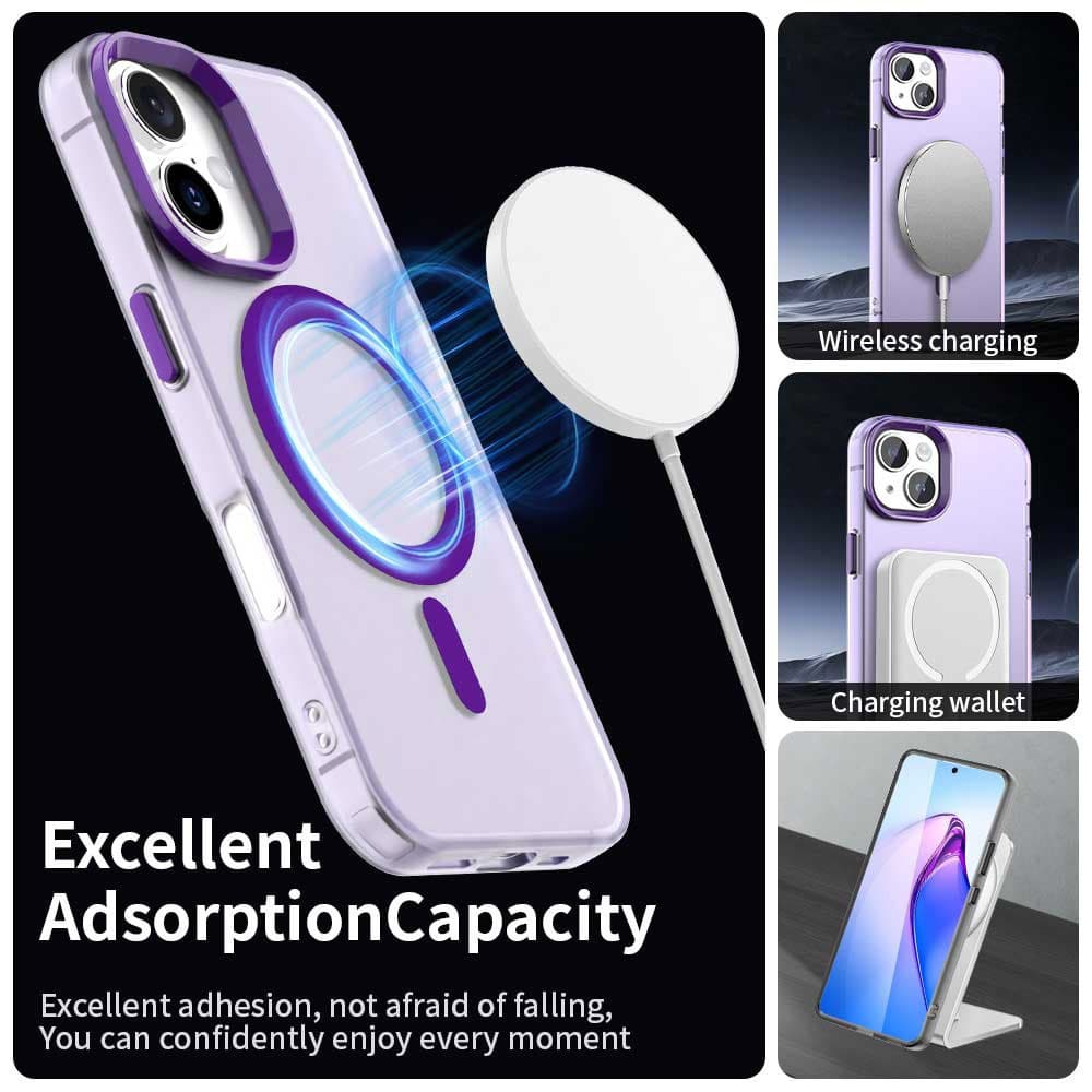 Techsuit CandyCase MagSafe pro iPhone 16 Plus fialová - náhled 4