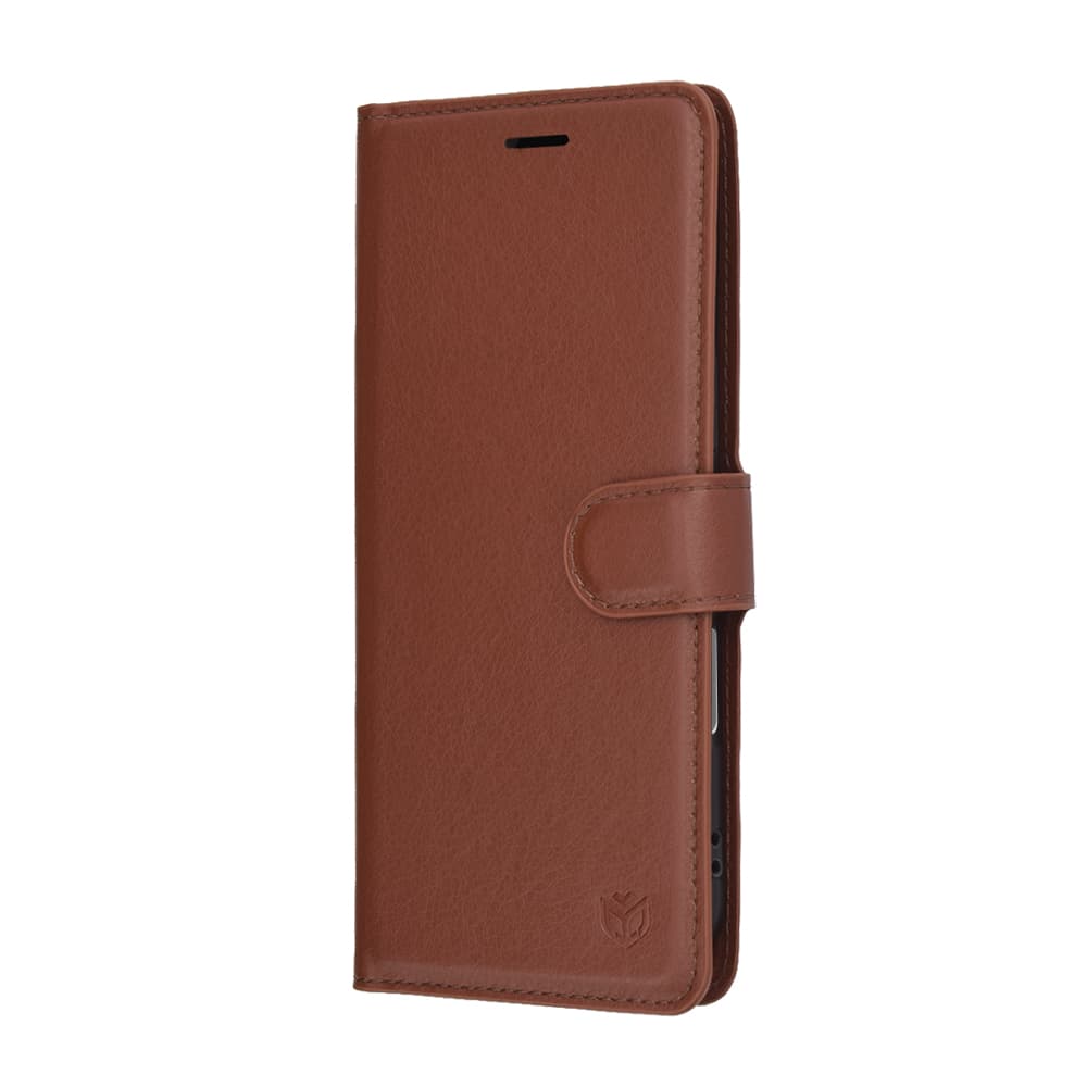 Kožené pouzdro Techsuit iPhone 17 Air hnědé - náhled 4