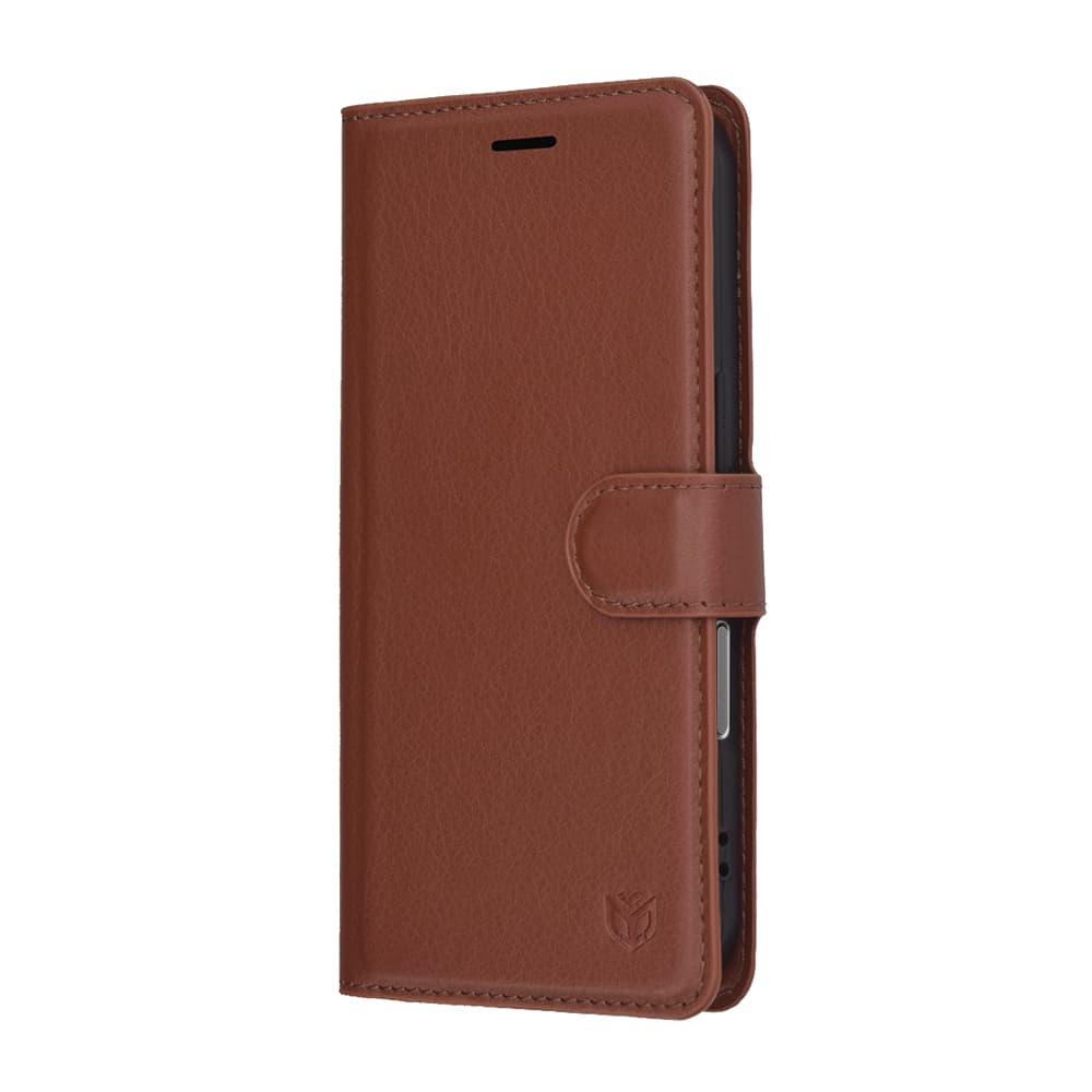 Kožené pouzdro Techsuit pro iPhone 17 Pro hnědé - náhled 4