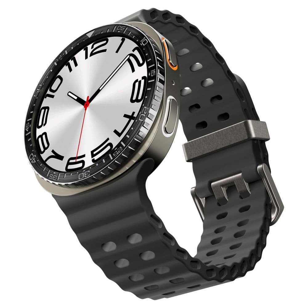 Spigen Bezel Tune Diver pro Samsung Galaxy Watch8 44mm nerezová ocel černá - náhled 4