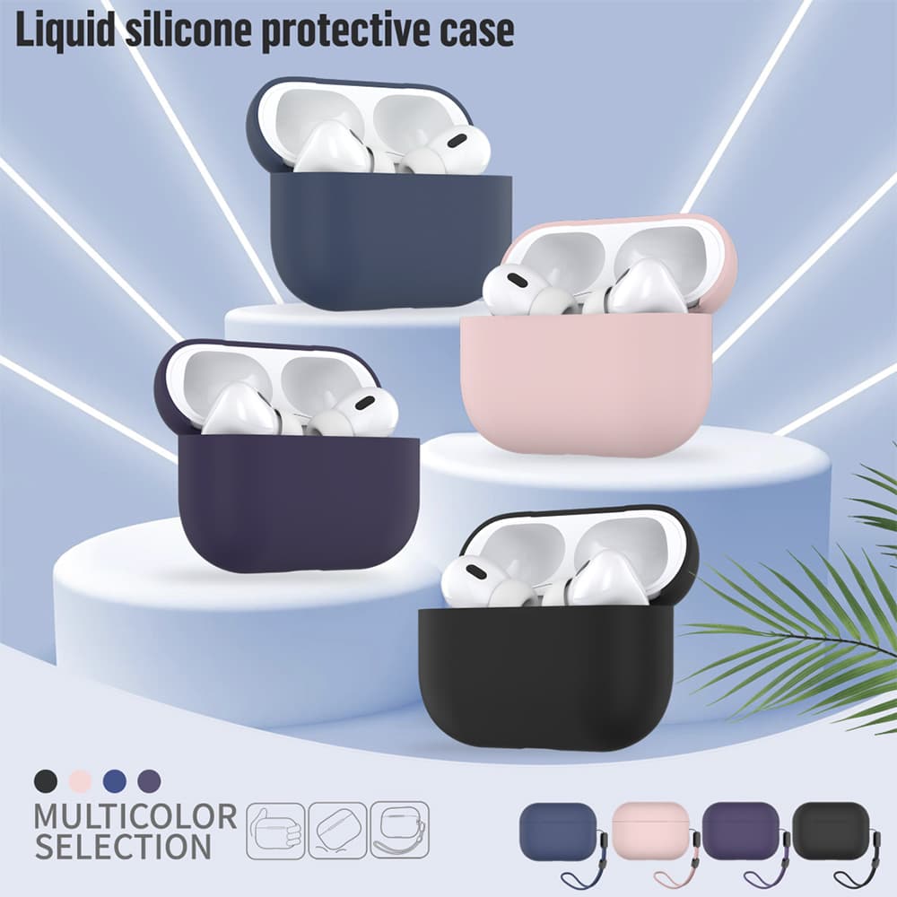 Blueo Liquid Silicone ochranné pouzdro pro AirPods Pro 2 námořnická modrá - náhled 4