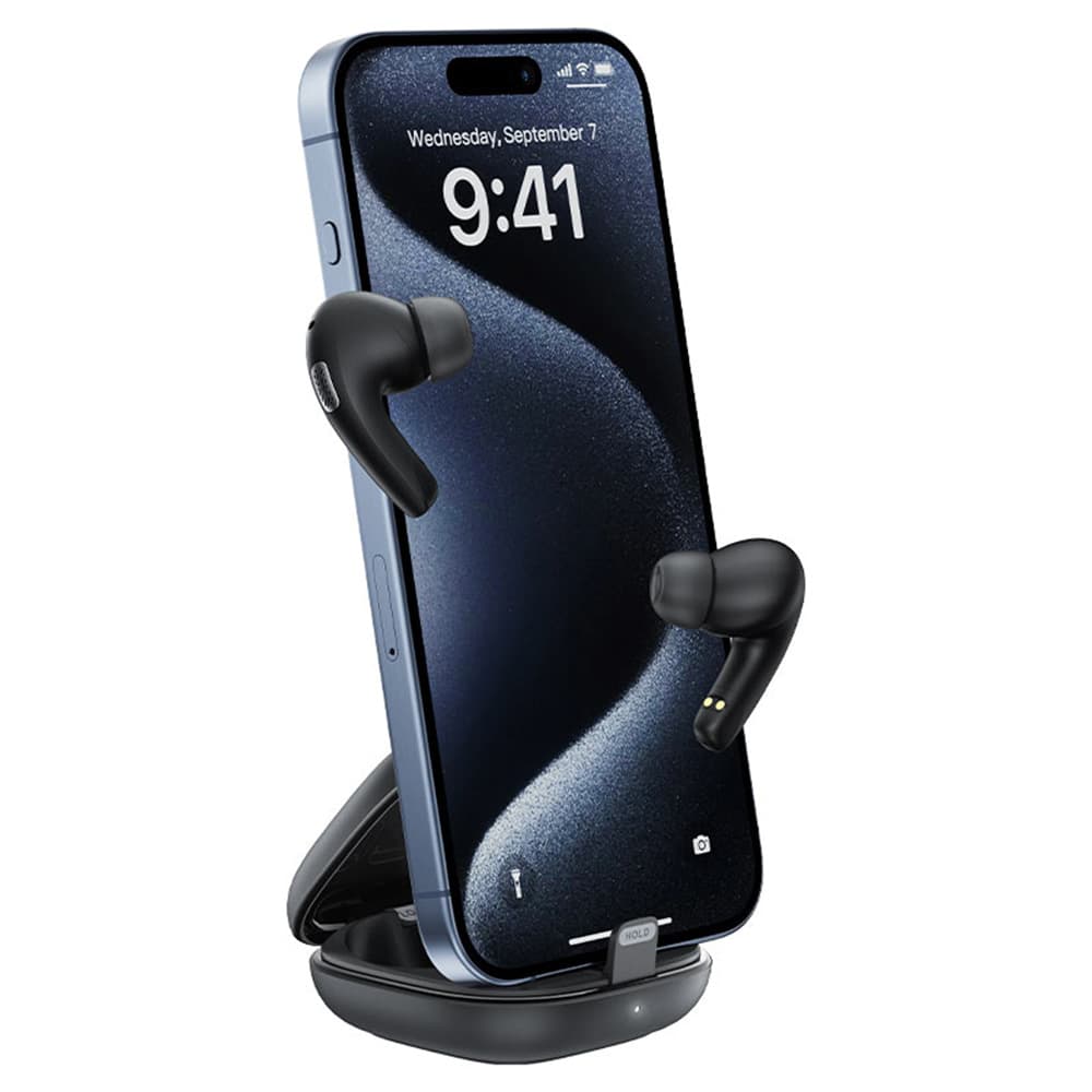 Acefast Wireless Earbuds W4 do uší TWS BT v5.4 ENC s držákem IPX4 350mAh béžové - náhled 4