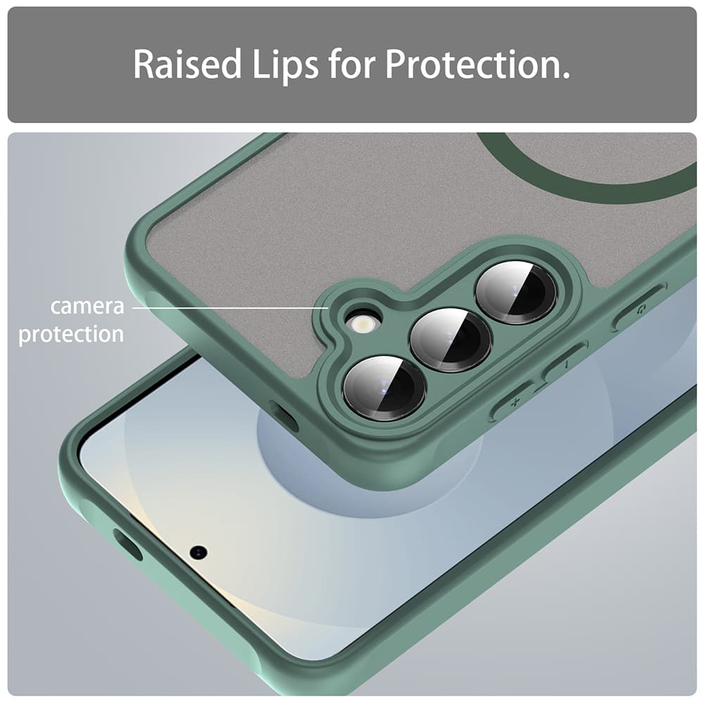 Techsuit HaloFrost II MagSafe pro Samsung Galaxy S25 FE zelené - náhled 4