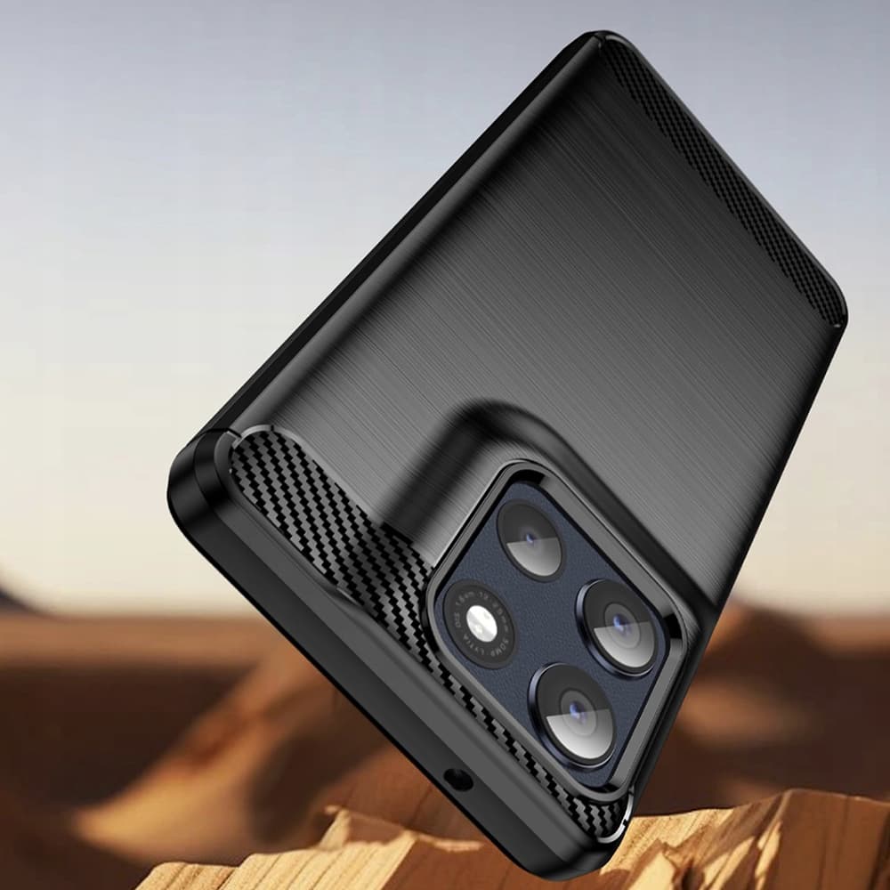Pouzdro Techsuit Carbon Silicone pro Motorola Moto G86 černé - náhled 4