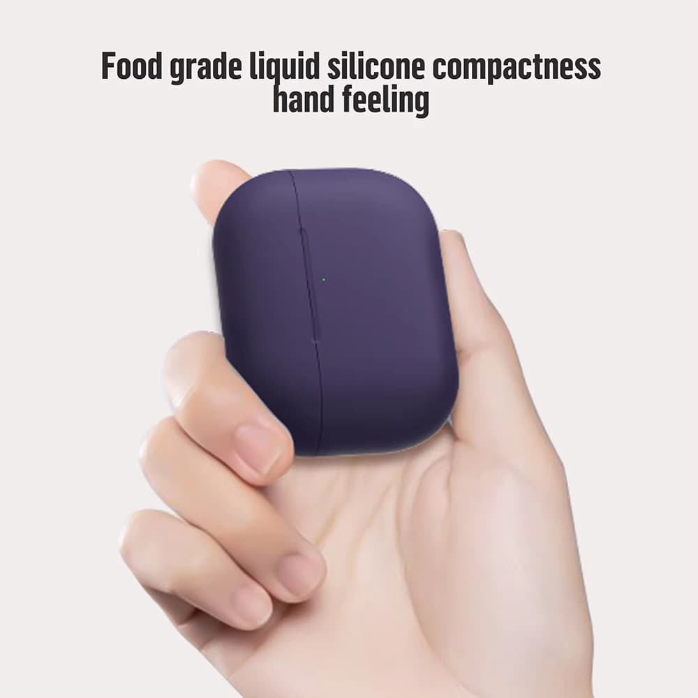 Blueo Liquid Silicone ochranné pouzdro pro AirPods Pro 2 fialové - náhled 4