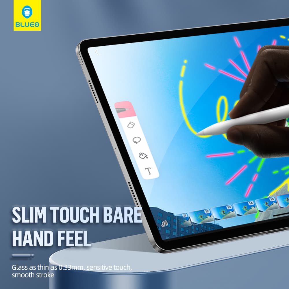 Blueo HD tvrzené sklo s aplikátorem Pro iPad 10.2" (2021/2020/2019) čiré - náhled 4