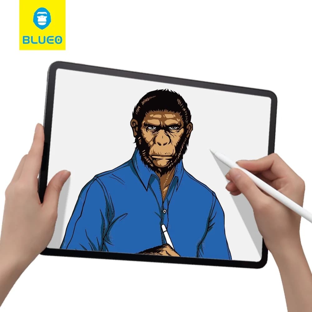Blueo Speciální ochranná fólie na psaní iPad Pro 12.9 (2020/2021/2022) matná průhledná - náhled 4
