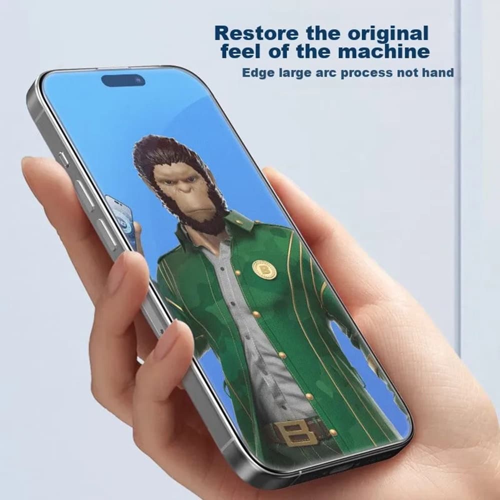 Blueo Anti-Glare Matte Glass pro iPhone 12 Pro Max černé - náhled 4