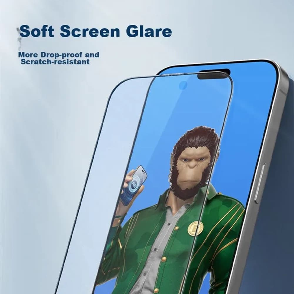 Blueo - Antireflexní matné sklo - iPhone 12 / iPhone 12 Pro - černá - náhled 4