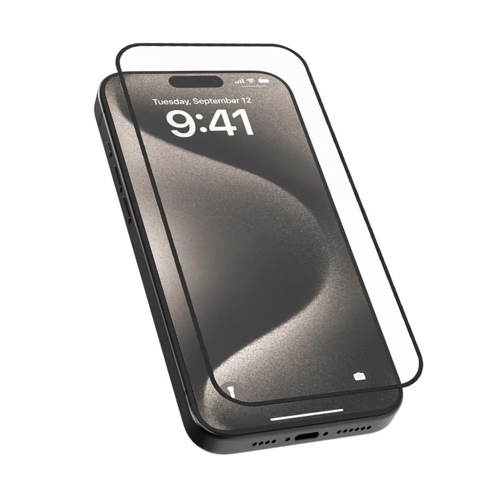 Blueo 2.5D Silk Full Cover HD sklo (5 ks) iPhone 14 Pro černé - náhled 4