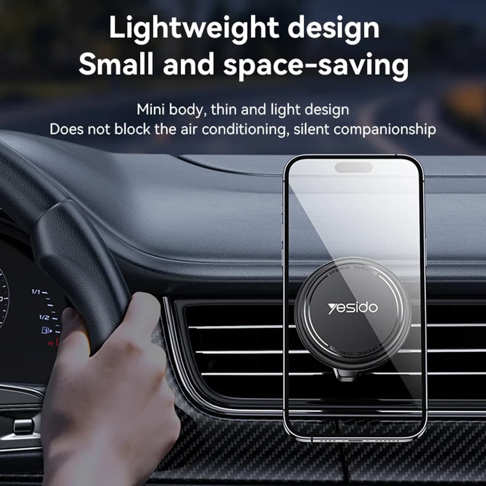 Yesido Car Holder C252 magnetický do ventilace 360° Barb Lock černý - náhled 4